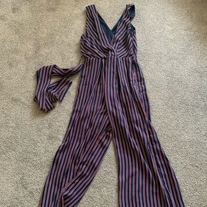 Sienna Sky Striped Jumpsuit